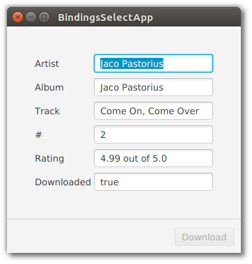 bindings select downloaded screenshot